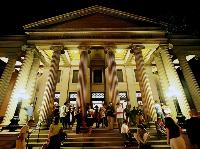 Buffalo New York Museum Outside Night